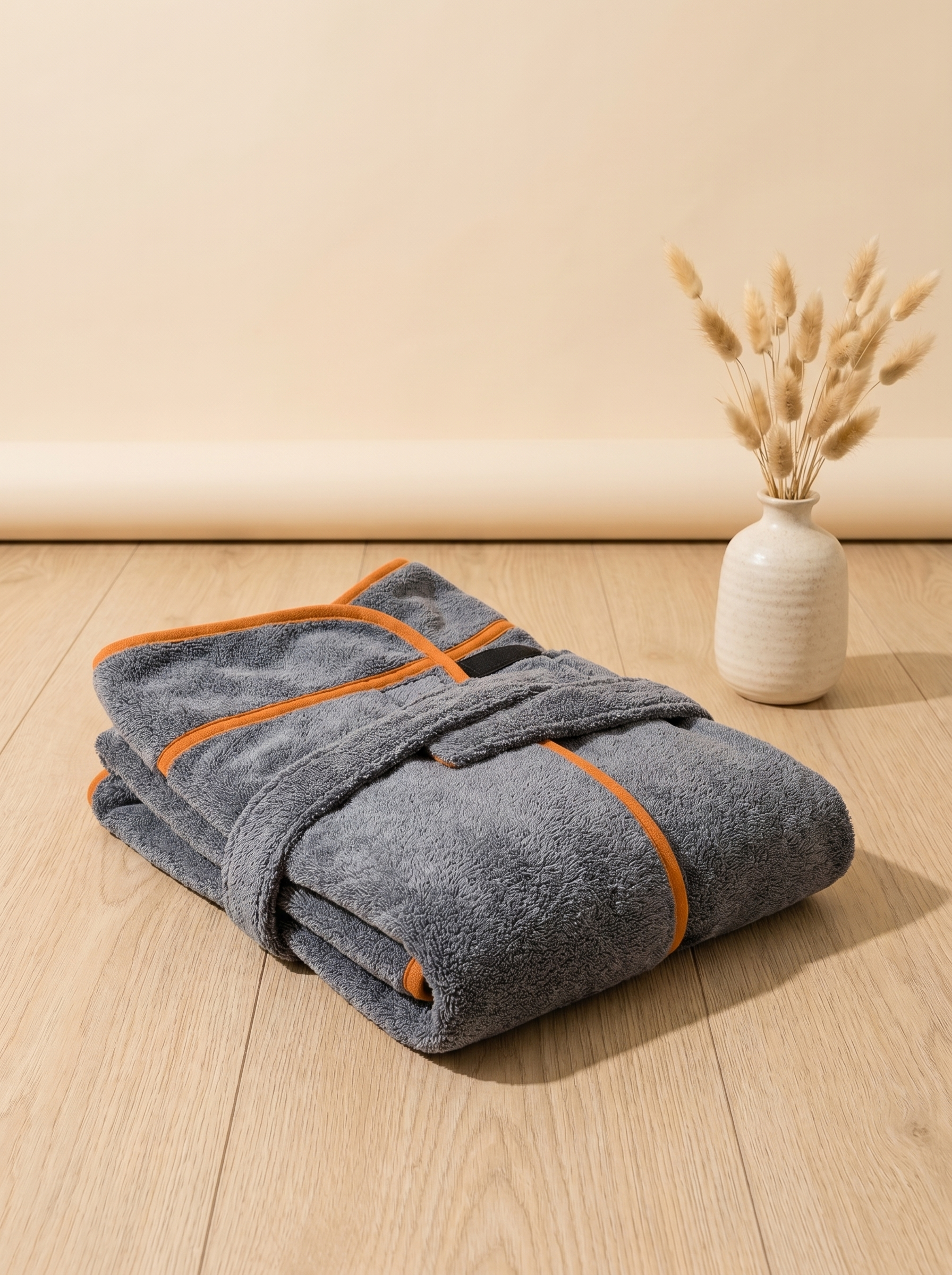 NOORYN CloudDry dog drying robe in storm grey, premium product photograph